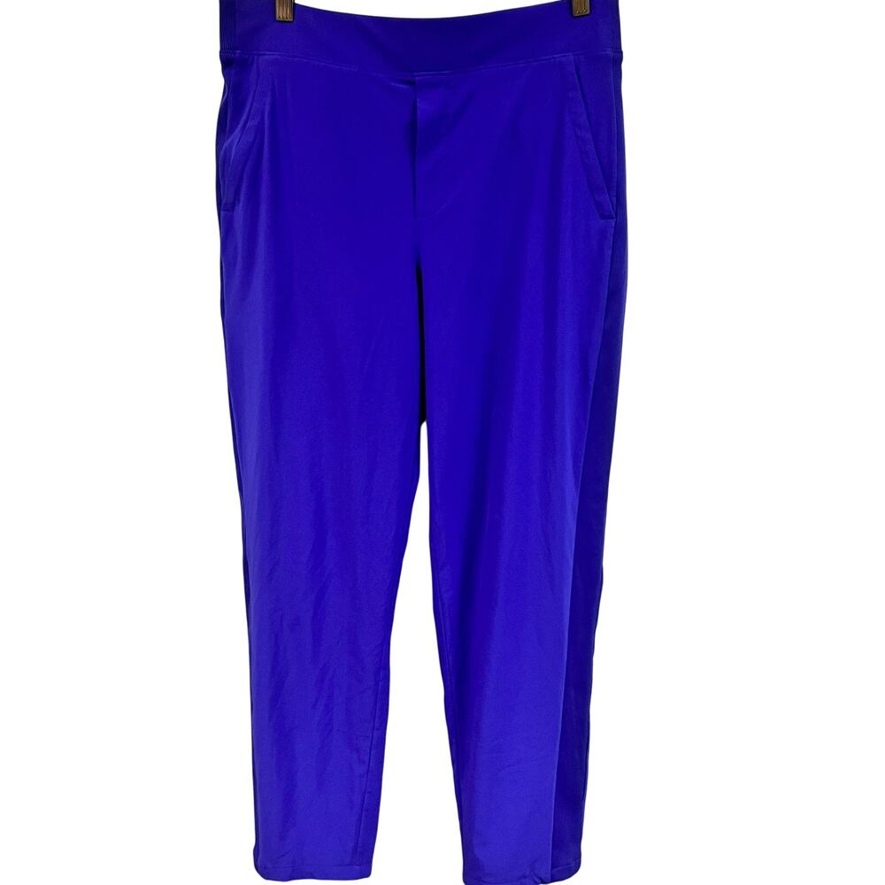 women's Athleta Brooklyn Lined Tapered Mid Rise Jogger Pant Noble Blue 10